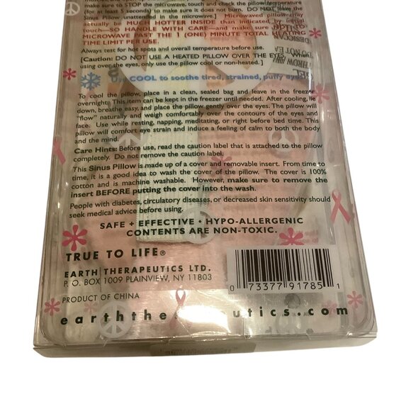 Earth Therapeutics Anti-Stress Warm or Cool Sinus Pillow Adjustable Head Strap - Picture 5 of 8